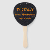 Éventail Totalement New Hampshire 2024 Solar Eclipse (Dos)