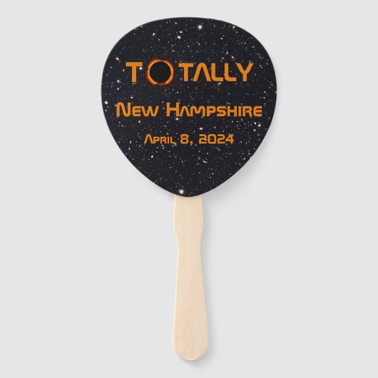 Éventail Totalement New Hampshire 2024 Solar Eclipse (Devant)