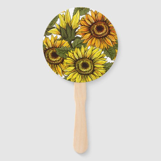 Éventail Tournesol à main (Devant)