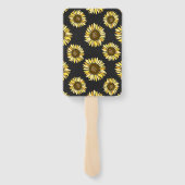 Éventail Tournesols sur Ardoise Rustique dans un Mariage av (Dos)