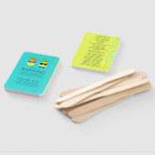 Éventail Tourquoise et citron été Beach Wedding Programme (Non-assemblé)