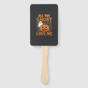 Éventail Tout les fantômes m'aiment Halloween Design_1
