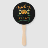 Éventail Tracer ou traiter les os croisés citrouille Hallow (Dos)