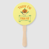 Éventail Tracer ou traiter les os croisés Halloween visage  (Devant)