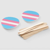 Éventail trans party decor hand fans (Non-assemblé)