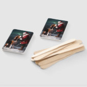 Éventail Treeing Walker Coonhound Père Noël Noël (Non-assemblé)