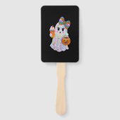 Éventail Trendy Halloween Rhinestones Ghost (Devant)