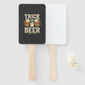 Éventail Trick or Beer Halloween Beer Design_1 (Devant et derrière)