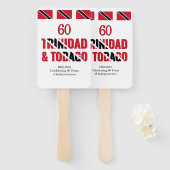 Éventail TRINIDAD 60e anniversaire de l'indépendance (Devant et derrière)