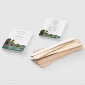 Éventail Tropical Caribbean Wedding Program (Non-assemblé)