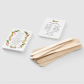 Éventail Tropical Floral & Green Garden Programme de mariag (Non-assemblé)