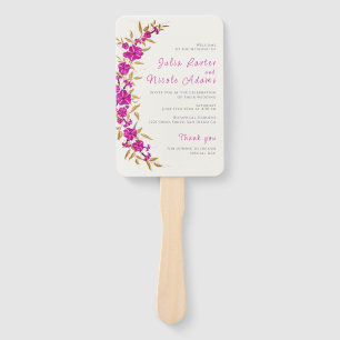 Éventail Trumpet sauvage violet Vin Fleur Jardin Mariage