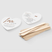 Éventail Typographie moderne cuivre parties scintillant pro (Non-assemblé)