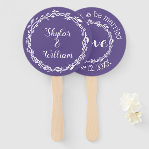 Éventail Ultra Violet Mariage Simple Printemps Été Amusant