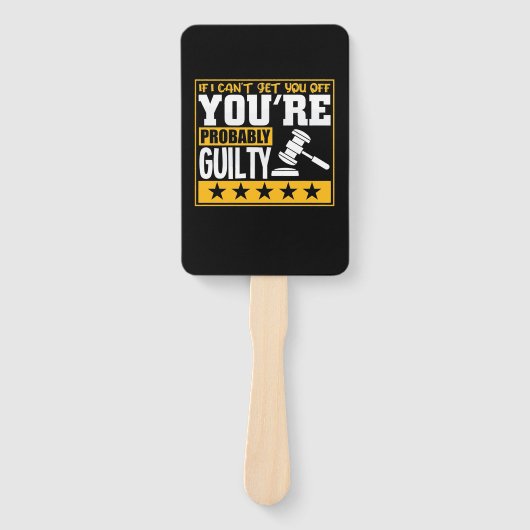 Éventail Un Avocat Est Probablement Coupable (Devant)