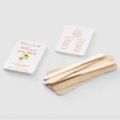 Éventail Un charmant Mariage de tournesol (Non-assemblé)