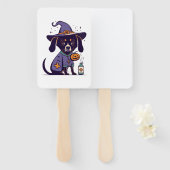 Éventail Un chien infirmière Éffrayant prêt pour octobre (Devant et derrière)