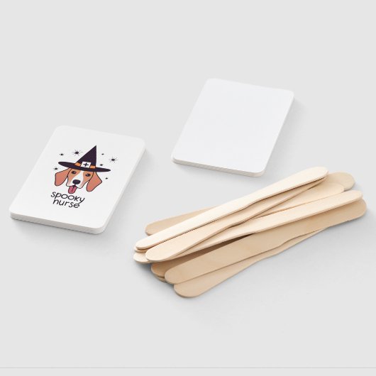 Éventail Un Éffrayant chien d'infirmière Halloween enchante (Non-assemblé)