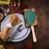 Éventail Un Imaginaire Turquoise et Automne Gold Rustic Wed