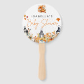 Éventail Un Petit Citrouille Automne Baby shower Floral Aut (Devant)