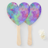 Éventail Un rêve confus (Devant et derrière)