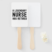 Éventail Une Infirmière Légendaire A Pris Sa Retraite (Devant et derrière)