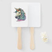Éventail Une Unicorne Fantastique ! (Devant et derrière)