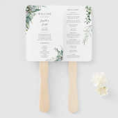 Éventail Une verdure succulente | Ventilateur main du progr (Devant et derrière)