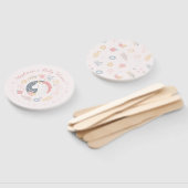 Éventail Unicorn Blush Florals Baby Shower Invitations (Non-assemblé)