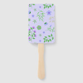 Éventail Unicorn C'Est Une Fille Violet Baby shower Personn (Dos)