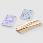 Éventail Unicorn C'Est Une Fille Violet Baby shower Personn (Non-assemblé)