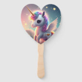 Éventail Unicorn mignon ensemble magique de fans (Dos)