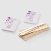 Éventail Uniquité Des Fleurs D'Aquarelle Violet (Non-assemblé)