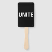 Éventail Unir la démocratie contestation politique (Devant)