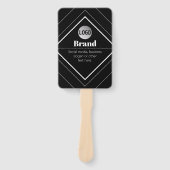 Éventail Upload Your Logo & Customizable Text Design (Devant)