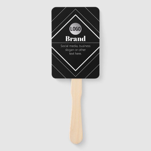 Éventail Upload Your Logo & Customizable Text Design (Devant)