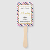 Éventail US AMERICA Christian Custom Wedding Programme (Devant)