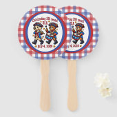 Éventail USA 250th Anniversary Souvenir - Patriotique (Devant et derrière)