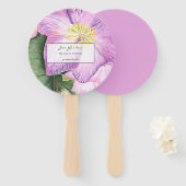 Éventail Vacances Florales (Devant et derrière)