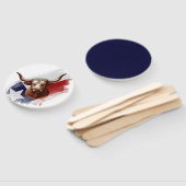 Éventail Vache longhorne du Texas (Non-assemblé)