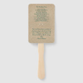 Éventail Vagues de plage et Starfish Wedding Programme Vent (Dos)