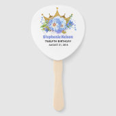 Éventail Van de la fête d'anniversaire Princess Kitty (Dos)