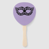 Éventail Venetian mask custom wedding (Dos)