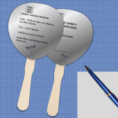 Éventail Vente aux enchères de charité Silver Sheen