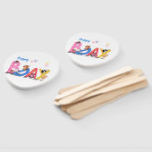 Éventail Ventilateur à la main avec Happy Bear Party (Non-assemblé)