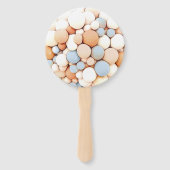 Éventail Ventilateur à main Baby shower à ballon éléphant (Dos)