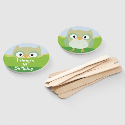 Éventail Ventilateur à main de Chouette (Non-assemblé)