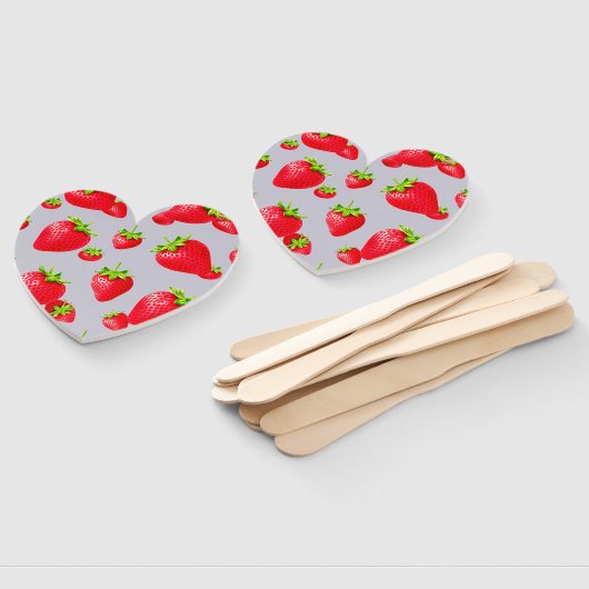 Éventail ventilateur à main de fraise (Non-assemblé)