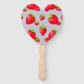 Éventail ventilateur à main de fraise (Devant)