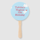 Éventail Ventilateur à main de licorne magique (Dos)